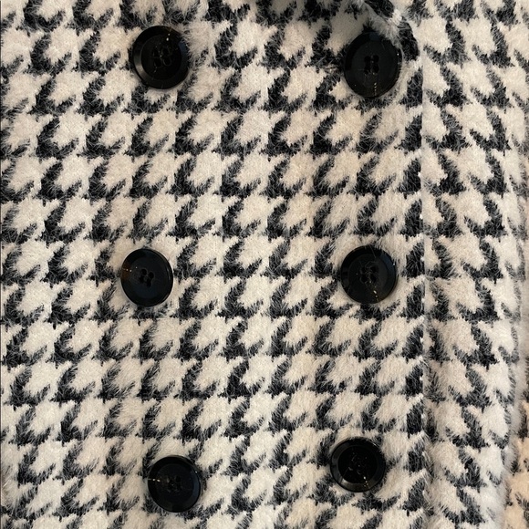 Kut From The Kloth Aaliyah Double Breasted Houndstooth Jacket‎ Large Stretch - Picture 5 of 13